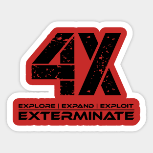 4X (Light Shirts) Sticker